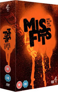 Misfits |Series 1 - 4 | Mis fits: Series One, Two, Three & Four  DVD